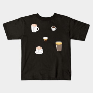 Coffee Sticker Pack Kids T-Shirt